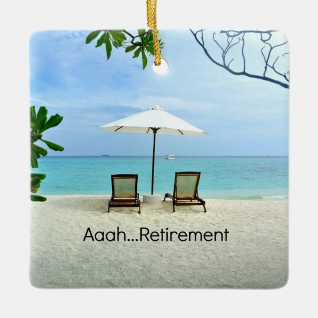 Adorno De Cerámica Aaah...Jubilación (Anverso)