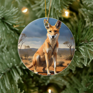 Adorno De Cerámica **"Abajo bajo la luz: El diseño de Kangaringo"**