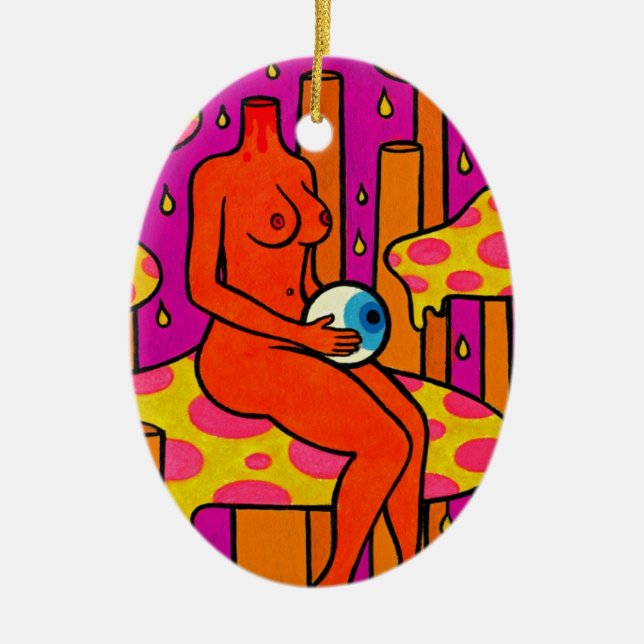 Adorno De Cerámica Abatimiento #1 de la seta (Frente)