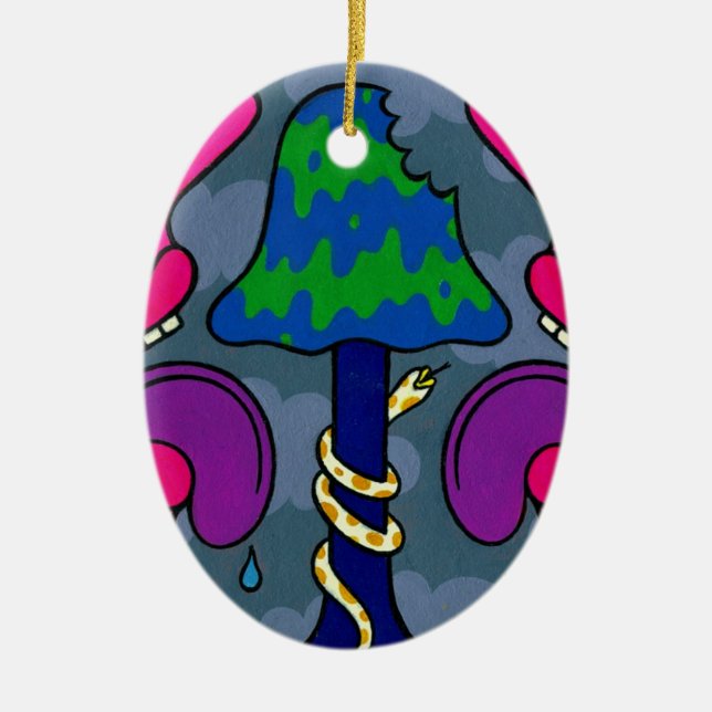 Adorno De Cerámica Abatimiento #2 de la seta (Frente)