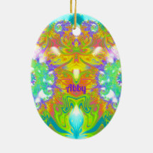 ABBY ~ HUEVO ORIENTAL ~ Bonito multicolor FRACTAL