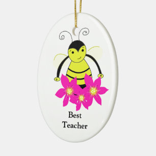 Adorno De Cerámica Abeja Caprichosa Mejor Profesora