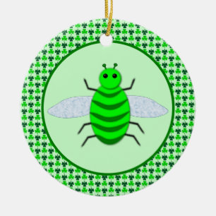 Adorno De Cerámica Abeja y rocas de San Patricio