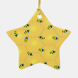 Adorno De Cerámica Abejas Zumbando