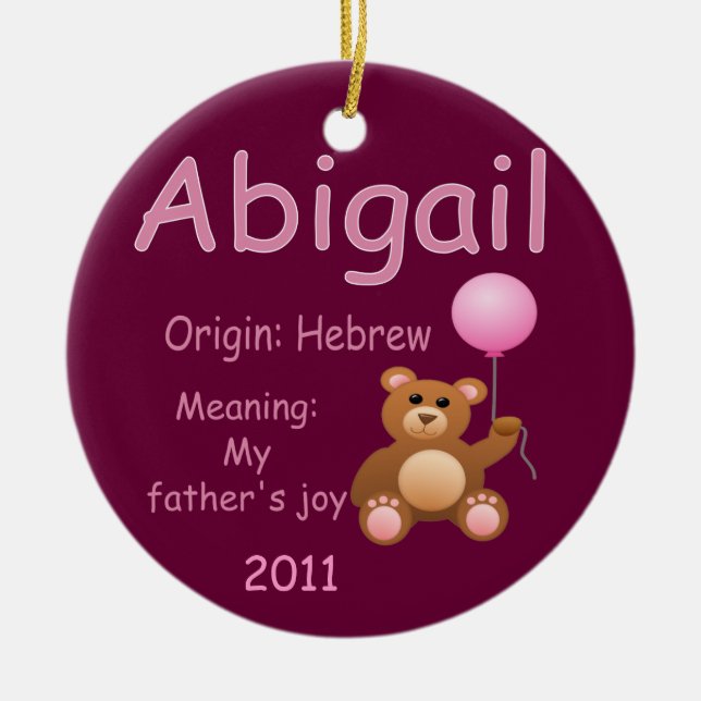 Adorno De Cerámica Abigail/foto (Frente)