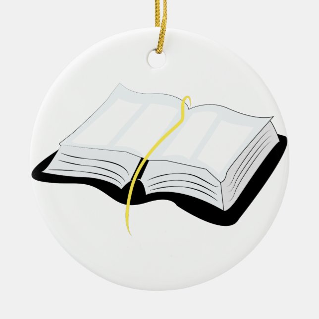 Adorno De Cerámica Abra la biblia (Frente)