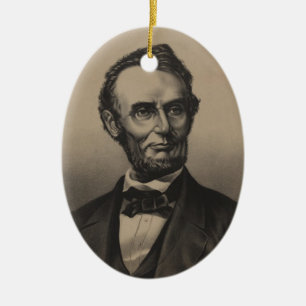 Adorno De Cerámica Abraham Lincoln
