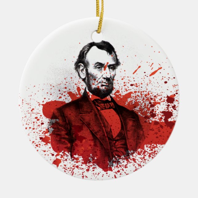 Adorno De Cerámica Abraham Lincoln (Frente)