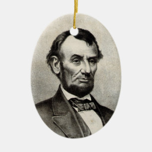 Adorno De Cerámica Abraham Lincoln