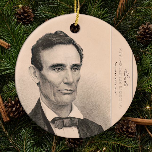 Adorno De Cerámica Abraham Lincoln Electo Presidente 1860 Navidades (Subido por el creador)