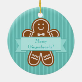 Adorno De Cerámica Abrazos del pan de jengibre