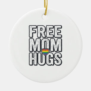 Adorno De Cerámica Abrazos Gratis de Mamá Orgullo Corazón Diseño de C