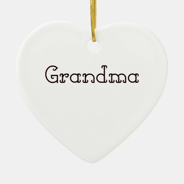 Adorno De Cerámica Abuela (Frente)