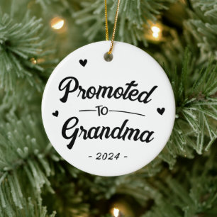 Adorno De Cerámica Abuela Ascendida Personalizada