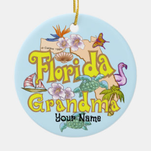 Adorno De Cerámica Abuela de Florida