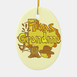 Adorno De Cerámica Abuela de Texas