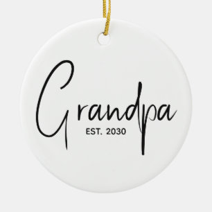 Adorno De Cerámica Abuela Estableció Nuevo Regalo para Abuelo