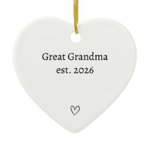 Abuela Nueva Corazón Personalizado