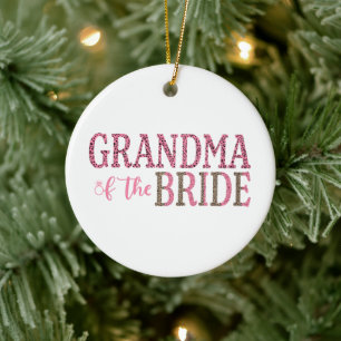 Adorno De Cerámica Abuela Personalizada Regalo de la Novia