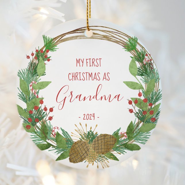 Adorno De Cerámica Abuela Primera Navidad Rusa Wreath Fotografía del  (Subido por el creador)