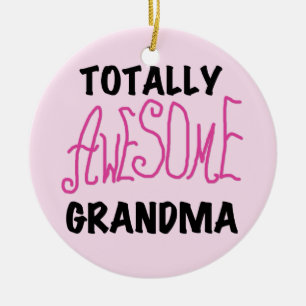 Adorno De Cerámica Abuela totalmente impresionante - camisetas y
