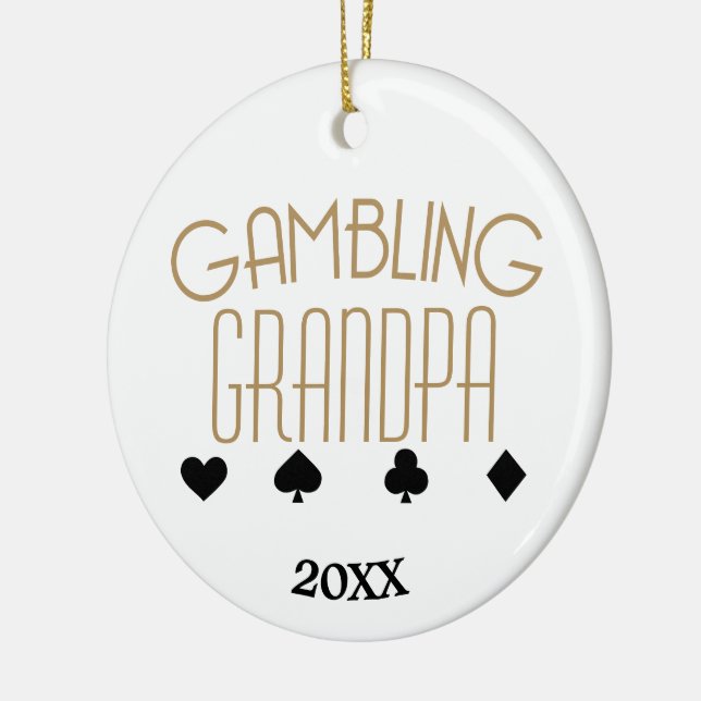 Adorno De Cerámica Abuelo de juego (Izquierda)