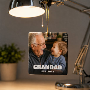 Adorno De Cerámica Abuelo Estableció Foto Moderna