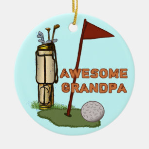 Adorno De Cerámica Abuelo Genial Golf