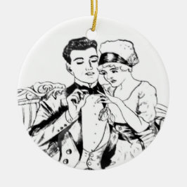 Adorno De Cerámica Abuelo Russell Swigert que propone a la abuela