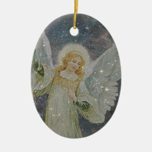 Adorno De Cerámica Abundante - ángel de guarda de la generosidad (Frente)