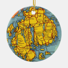 Adorno De Cerámica Acadia National Park - Mt Desert Is Ornament