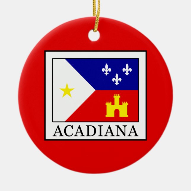 Adorno De Cerámica Acadiana (Frente)