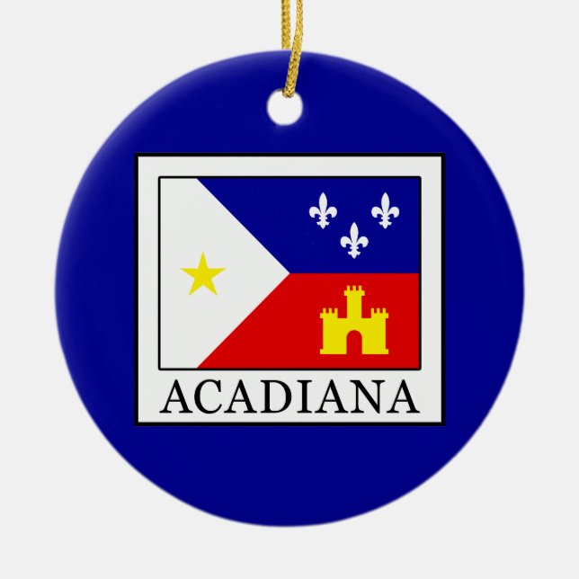 Adorno De Cerámica Acadiana (Frente)