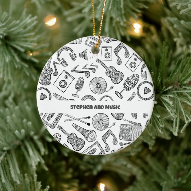 Adorno De Cerámica Accesorios musicales de instrumentos personalizado (Árbol)