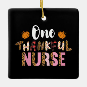 Adorno De Cerámica Acción de Gracias Un Enfermero De Enfermeras Agrad