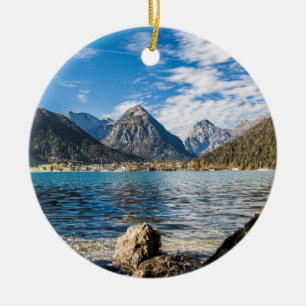 Adorno De Cerámica Achensee Tirol Retro Austria Holiday Souvenir