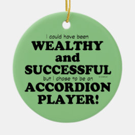 Adorno De Cerámica Acordeón rico y exitoso