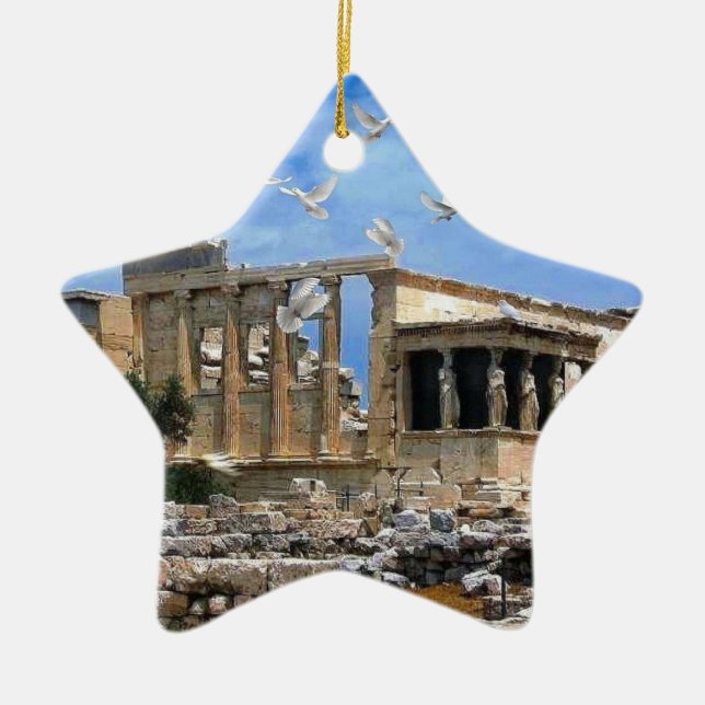 Adorno De Cerámica Acrópolis Erechtheum Atenas Grecia (Frente)