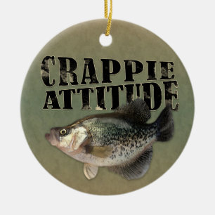 Adorno De Cerámica Actitud de Crappie