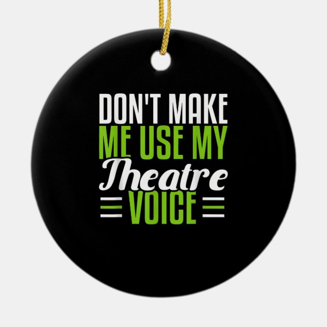 Adorno De Cerámica Actor de teatro musical (Frente)