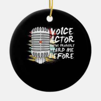 Adorno De Cerámica Actor de voz antes