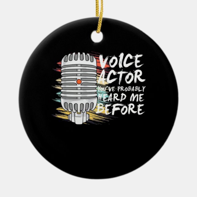 Adorno De Cerámica Actor de voz antes (Frente)