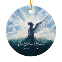 Acuarela Ángel Perro Pésame Conmiseración