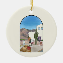 Adorno De Cerámica Acuarela Argentina Salta