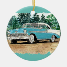 Adorno De Cerámica Acuarela Chevy 56