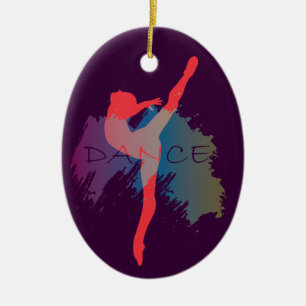 Adorno De Cerámica Acuarela de la danza