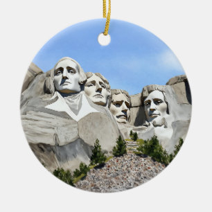Adorno De Cerámica Acuarela de Monte Rushmore