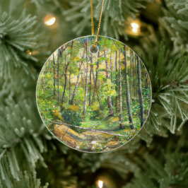 Adorno De Cerámica acuarela de pintura de huertos