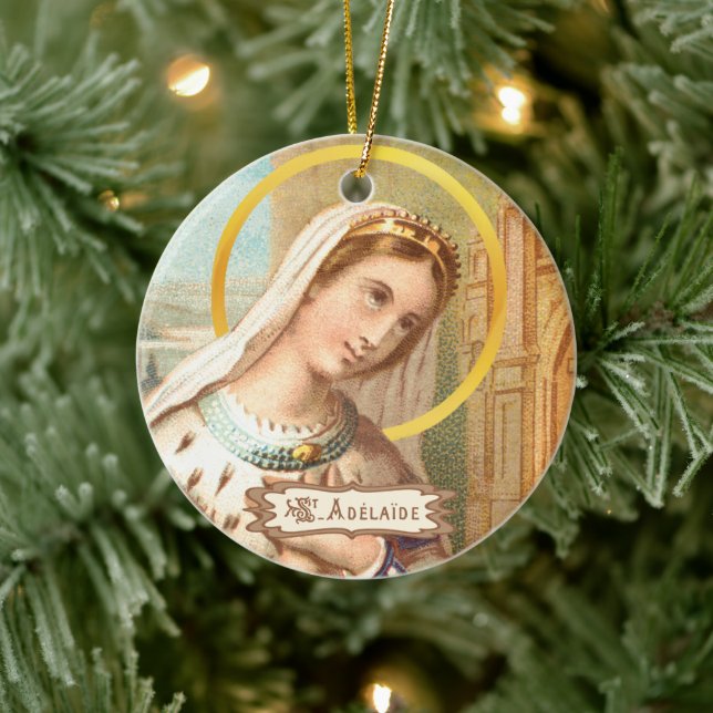 Adorno De Cerámica Adelaida, Santa Emperatriz Romana (LT 03) (Árbol)