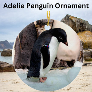 Adorno De Cerámica Adelie Penguin